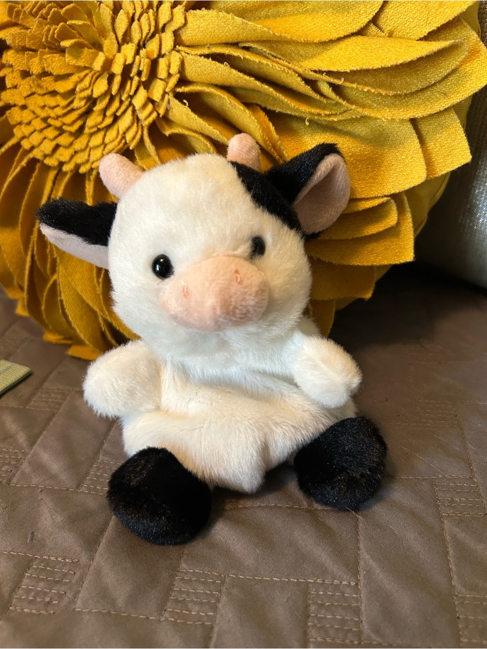 Mini Plush Cow Stuffed Animal - palm pals